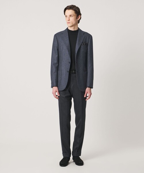 UNITED ARROWS(ユナイテッドアローズ)の「4プライ ウーステッド シングル 3ボタン テーラードジャケット CーMODEL(テーラードジャケット・メンズ・ネイビー・46/50/48)」の3枚目の写真