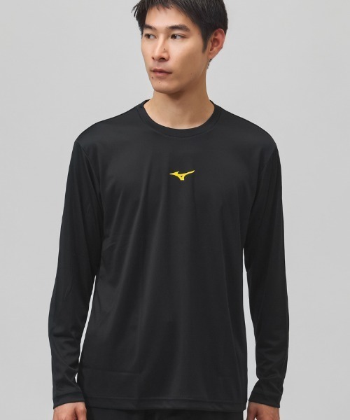 MIZUNO(ミズノ )の「ミズノ MIZUNO 26AWAPSMU長袖Tシャツ 全力(Tシャツ/カットソー・メンズ・ブラック/ホワイト/ネイビー・L/LL/3L/S/M)」の3枚目の写真