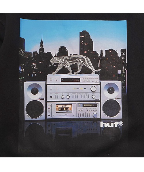 HUF(ハフ)の「HUF ミッドナイトレディオ スウェット(スウェット・メンズ・ブラック・LARGE/MEDIUM)」の6枚目の写真