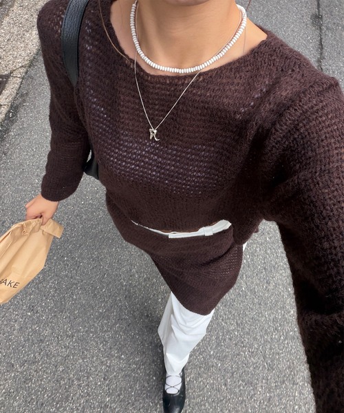 HEILIS(ヘイリス)の「【Ranna Select】 ワッフルニットラップスカートセット/ニットセット ニットセットアップ ニットトップス 長袖ニット レイヤードスカート ニットスカート 巻きスカート ラップスカート レイヤードアイテム 着回し 韓国ファッション 韓国コーデ カジュアル デイリー 秋服 冬服 ブラウン アイボリー(ニット/セーター・レディース・ブラウン/アイボリー・FREE)」の20枚目の写真