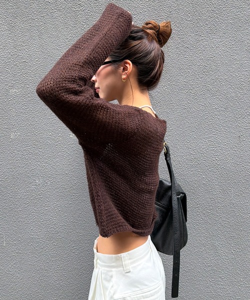 HEILIS(ヘイリス)の「【Ranna Select】 ワッフルニットラップスカートセット/ニットセット ニットセットアップ ニットトップス 長袖ニット レイヤードスカート ニットスカート 巻きスカート ラップスカート レイヤードアイテム 着回し 韓国ファッション 韓国コーデ カジュアル デイリー 秋服 冬服 ブラウン アイボリー(ニット/セーター・レディース・ブラウン/アイボリー・FREE)」の22枚目の写真