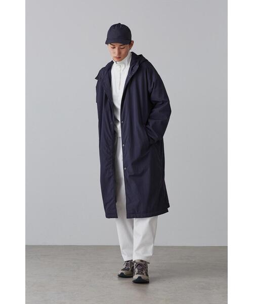 Y(ワイ)の「Y / RECYCLE NYLON TAFFETA / RECYCLE POLYESTER FLEECE CO(ダウンジャケット/コート・メンズ・ホワイト/ネイビー・SMALL/MEDIUM/LARGE)」の2枚目の写真