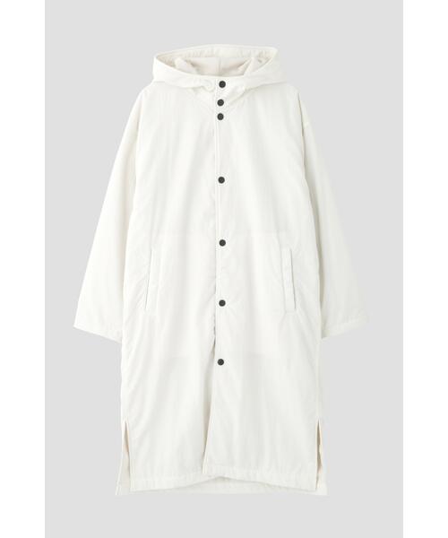 Y(ワイ)の「Y / RECYCLE NYLON TAFFETA / RECYCLE POLYESTER FLEECE CO(ダウンジャケット/コート・メンズ・ホワイト/ネイビー・SMALL/MEDIUM/LARGE)」の21枚目の写真