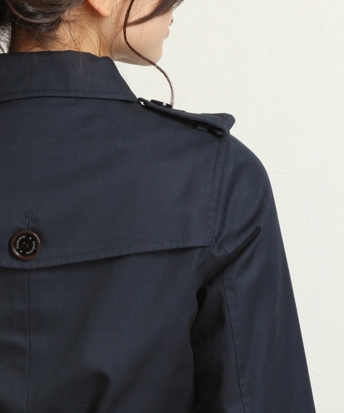 Andemiu（アンデミュウ）の「【国内生産生地使用！】ベーシックトレンチコート 714921（トレンチコート・レディース・ベージュ/ネイビー・MEDIUM/SMALL）」の16枚目の写真