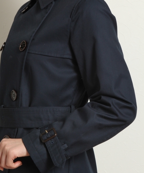 Andemiu（アンデミュウ）の「【国内生産生地使用！】ベーシックトレンチコート 714921（トレンチコート・レディース・ベージュ/ネイビー・MEDIUM/SMALL）」の17枚目の写真