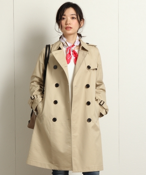 Andemiu（アンデミュウ）の「【国内生産生地使用！】ベーシックトレンチコート 714921（トレンチコート・レディース・ベージュ/ネイビー・MEDIUM/SMALL）」の20枚目の写真