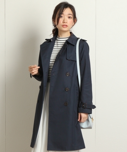 Andemiu（アンデミュウ）の「【国内生産生地使用！】ベーシックトレンチコート 714921（トレンチコート・レディース・ベージュ/ネイビー・MEDIUM/SMALL）」の21枚目の写真