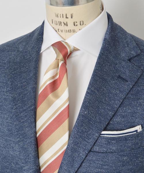 SHIPS（シップス）の「SD: メランジ ソリッド ジャージー ジャケット （ブルー・ネイビー）■（テーラードジャケット・メンズ・ネイビー/ライトブルー・42/44/48/46/52/50）」の3枚目の写真