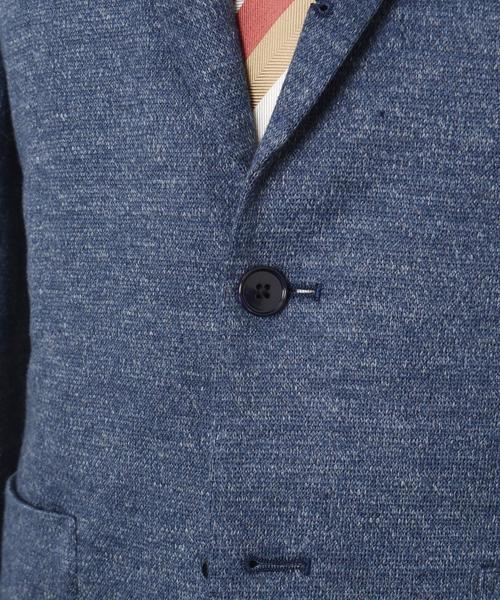 SHIPS（シップス）の「SD: メランジ ソリッド ジャージー ジャケット （ブルー・ネイビー）■（テーラードジャケット・メンズ・ネイビー/ライトブルー・42/44/48/46/52/50）」の10枚目の写真