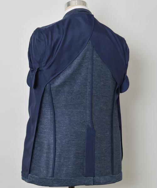 SHIPS（シップス）の「SD: メランジ ソリッド ジャージー ジャケット （ブルー・ネイビー）■（テーラードジャケット・メンズ・ネイビー/ライトブルー・42/44/48/46/52/50）」の12枚目の写真
