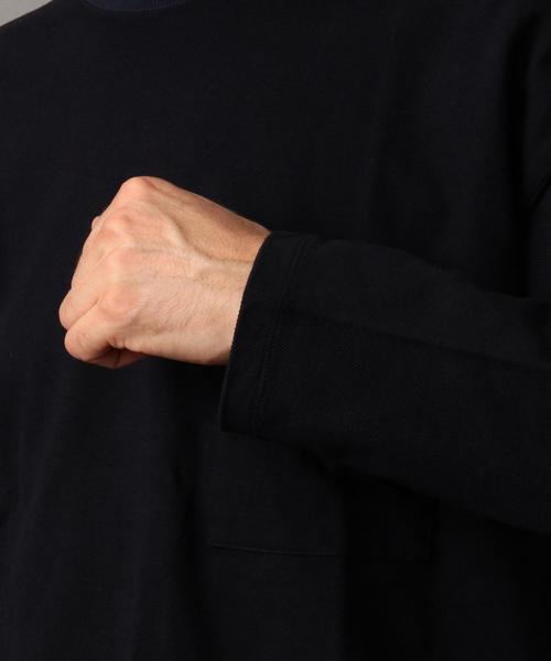 BEAUTY&YOUTH UNITED ARROWS（ビューティーアンドユースユナイテッドアローズ）の「【WEB限定】 by ∴ クリア ピケ ワイド カットソー -MADE IN JAPAN-（Tシャツ/カットソー・メンズ・ネイビー/ベージュ/ダークブラウン/オフホワイト・LARGE/MEDIUM/SMALL）」の19枚目の写真