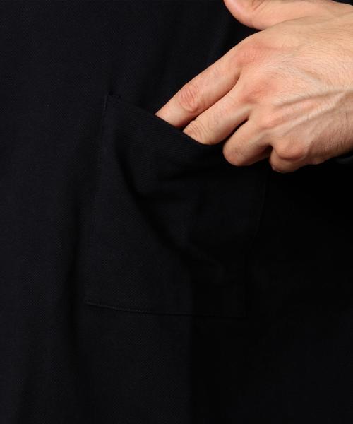 BEAUTY&YOUTH UNITED ARROWS（ビューティーアンドユースユナイテッドアローズ）の「【WEB限定】 by ∴ クリア ピケ ワイド カットソー -MADE IN JAPAN-（Tシャツ/カットソー・メンズ・ネイビー/ベージュ/ダークブラウン/オフホワイト・LARGE/MEDIUM/SMALL）」の12枚目の写真