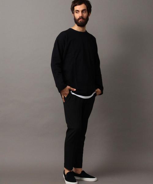 BEAUTY&YOUTH UNITED ARROWS（ビューティーアンドユースユナイテッドアローズ）の「【WEB限定】 by ∴ クリア ピケ ワイド カットソー -MADE IN JAPAN-（Tシャツ/カットソー・メンズ・ネイビー/ベージュ/ダークブラウン/オフホワイト・LARGE/MEDIUM/SMALL）」の14枚目の写真