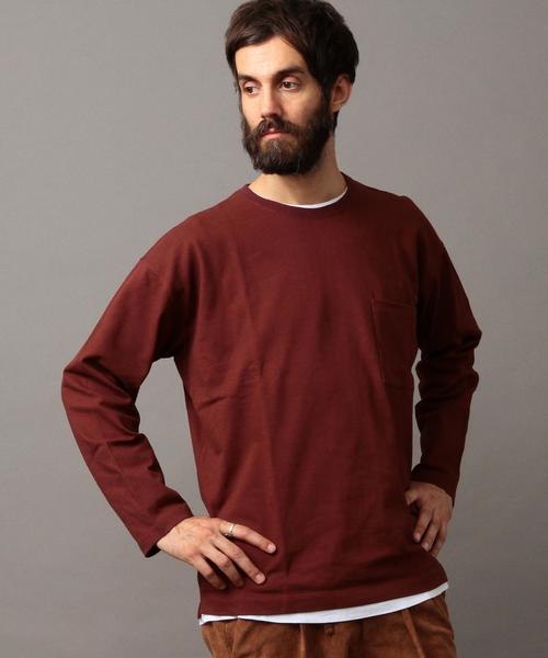 BEAUTY&YOUTH UNITED ARROWS（ビューティーアンドユースユナイテッドアローズ）の「【WEB限定】 by ∴ クリア ピケ ワイド カットソー -MADE IN JAPAN-（Tシャツ/カットソー・メンズ・ネイビー/ベージュ/ダークブラウン/オフホワイト・LARGE/MEDIUM/SMALL）」の16枚目の写真