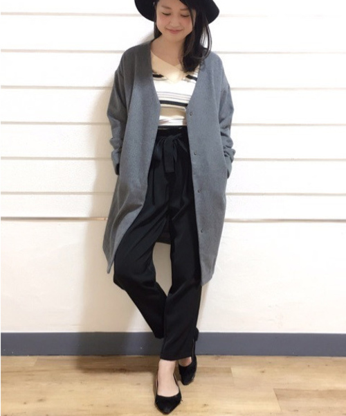 archives(アルシーヴ)の「リボンベルト付 テーパードパンツ(その他パンツ・レディース・ブラウン/ブラック/グレー・MEDIUM)」の16枚目の写真