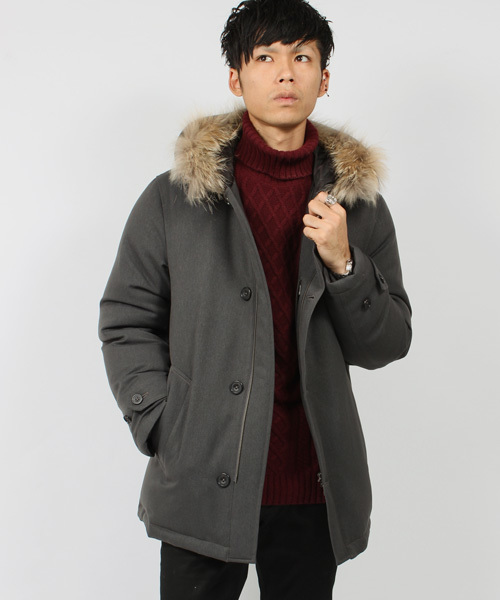 ESSENTIAL GARMENT MEN'S BIGI（エッセンシャルガーメントメンズビギ）の「アラン柄タートルネックニット/無地＆ボーダー（ニット/セーター・メンズ・グレー/グレー系その他/ホワイト/ホワイト系その他/ボルドー・S/M/L）」の7枚目の写真