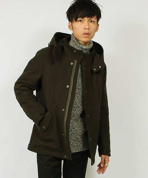 ESSENTIAL GARMENT MEN'S BIGI（エッセンシャルガーメントメンズビギ）の「アラン柄タートルネックニット/無地＆ボーダー（ニット/セーター・メンズ・グレー/グレー系その他/ホワイト/ホワイト系その他/ボルドー・S/M/L）」の8枚目の写真