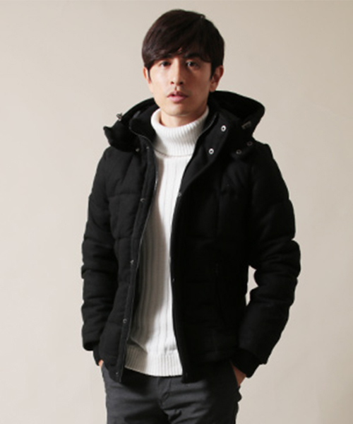 THE CASUAL（カジュアル）の「100%コットンリブタートルネックニット（ニット/セーター・メンズ・ブラック/カーキ/チャコール/ネイビー/オフホワイト/キャメル/杢グレー/ワイン・L/M/XL）」の3枚目の写真