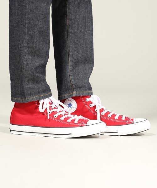 CONVERSE（コンバース）の「◇CONVERSE / コンバース ALLSTAR 100 COLORS HI（スニーカー・メンズ・ブラック/ホワイト/レッド・29cm/28cm/30cm/27.5cm）」の3枚目の写真