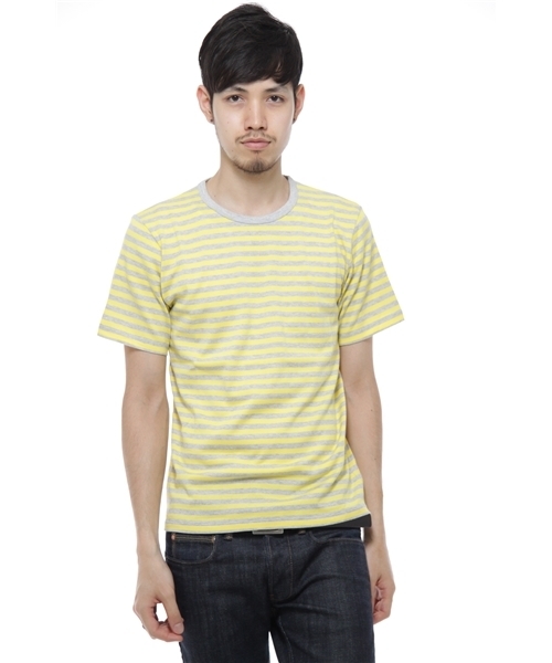 SHIPS GENERAL SUPPLY(シップスジェネラルサプライ)の「SGS: US BORDER C/N(Tシャツ/カットソー・メンズ・カーキ/ピンク/イエロー/ライトブルー・MEDIUM/SMALL/LARGE)」の3枚目の写真