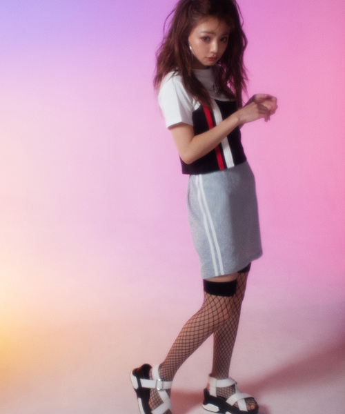 WEGO（ウィゴー）の「WEGO/厚底スポーツサンダル（サンダル・レディース・ホワイト/シルバー/ブラック・LARGE/MEDIUM）」の15枚目の写真