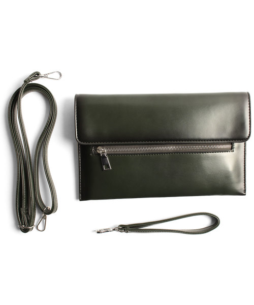 ZIP FIVE(ジップファイブ)の「【ZIP FIVE】コンパクトクラッチバッグ(クラッチバッグ・メンズ・ブラウン/ブラック/カーキ・FREE)」の8枚目の写真