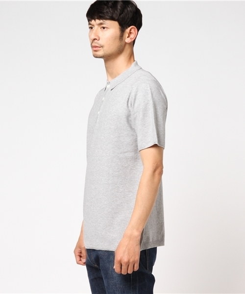 SHIPS（シップス）の「SC: 12ゲージ ピケ ニット ポロシャツ（ポロシャツ・メンズ・グレー/ライトブラウン/ネイビー・X-LARGE/SMALL/MEDIUM/LARGE）」の6枚目の写真