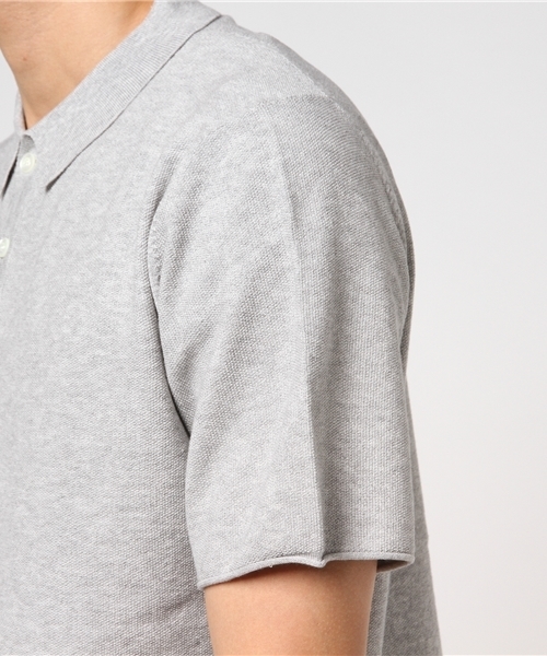 SHIPS（シップス）の「SC: 12ゲージ ピケ ニット ポロシャツ（ポロシャツ・メンズ・グレー/ライトブラウン/ネイビー・X-LARGE/SMALL/MEDIUM/LARGE）」の10枚目の写真