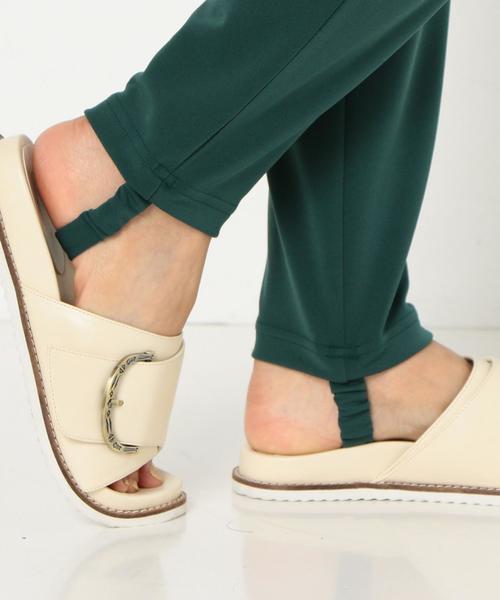 Another Edition（アナザーエディション）の「ウエストタックトレンカ ◆（その他パンツ・レディース・ダークブラウン/ダークグリーン・FREE）」の3枚目の写真