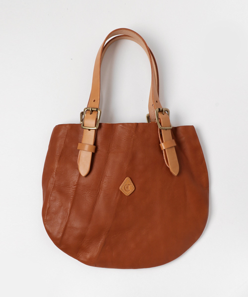 CLEDRAN(クレドラン)の「【CLEDRAN】CL2655 SEMICIRCLE TOTE/S(トートバッグ・レディース・キャメル/グリーン・FREE)」の1枚目の写真