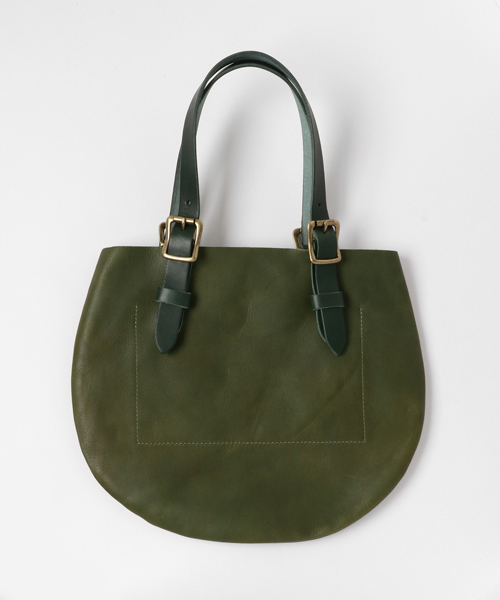 CLEDRAN(クレドラン)の「【CLEDRAN】CL2655 SEMICIRCLE TOTE/S(トートバッグ・レディース・キャメル/グリーン・FREE)」の3枚目の写真