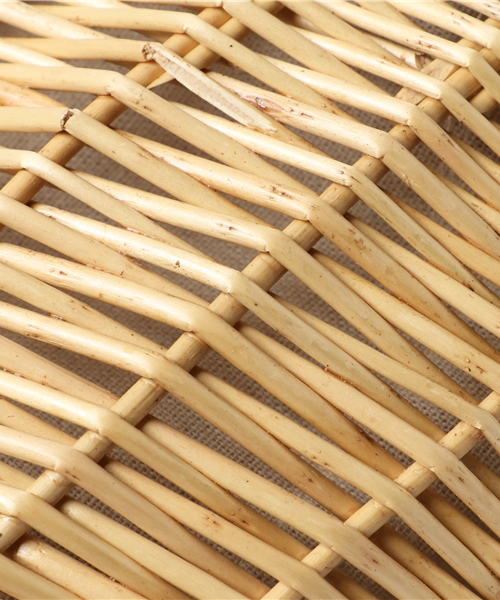 KOBE LETTUCE（コウベレタス）の「ラタン素材バスケットカゴバッグ（かごバッグ・レディース・ベージュ/ブラウン・FREE）」の5枚目の写真