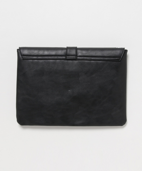 WEGO（ウィゴー）の「WEGO/ヴィンテージライクフラワー刺繍クラッチバッグ（クラッチバッグ・レディース・キャメル/ブラック・FREE）」の3枚目の写真