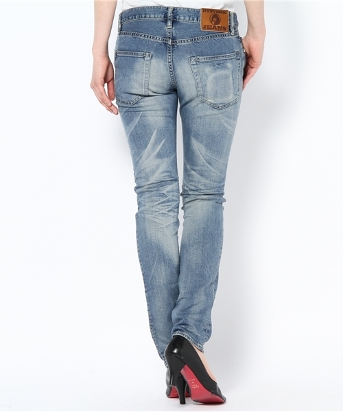 HYSTERIC GLAMOUR（ヒステリックグラマー）の「RLB加工SデニムスリムPT（デニムパンツ・レディース・インディゴブルー・XX-SMALL/X-SMALL/SMALL/MEDIUM）」の3枚目の写真