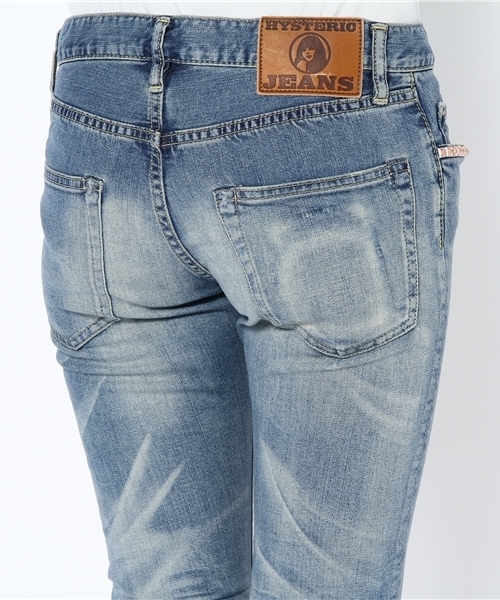HYSTERIC GLAMOUR（ヒステリックグラマー）の「RLB加工SデニムスリムPT（デニムパンツ・レディース・インディゴブルー・XX-SMALL/X-SMALL/SMALL/MEDIUM）」の5枚目の写真