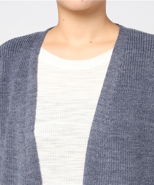 STYLEDOOR(スタイルドア)の「バックリングニットロングカーディガン(カーディガン/ボレロ・レディース・グレー/モカ/ネイビー・FREE)」の4枚目の写真