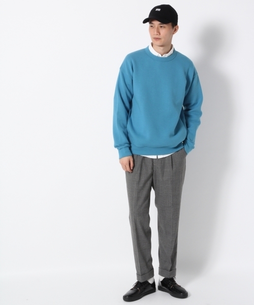 GLOBAL WORK（グローバルワーク）の「ダンボールニットスウェットクルー/765444（スウェット・メンズ・ライトブルー/ネイビー/グレー・LARGE/MEDIUM/SMALL/X-LARGE）」の5枚目の写真