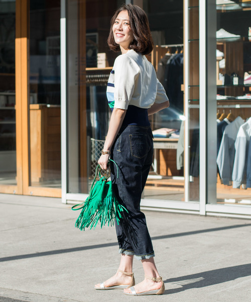 RIVE DROITE（リヴドロワ）の「ボーダーコンパクトニット（ニット/セーター・レディース・ネイビー/その他14・FREE）」の11枚目の写真