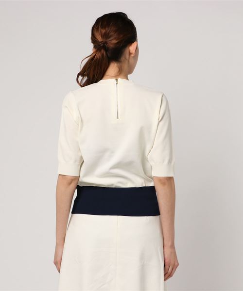 RIVE DROITE（リヴドロワ）の「ボーダーコンパクトニット（ニット/セーター・レディース・ネイビー/その他14・FREE）」の3枚目の写真