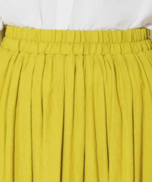 natural couture（ナチュラルクチュール）の「麻調スラブリゾートマキシスカート（スカート・レディース・ベージュ/ネイビー/ピンク/イエロー/アイボリー・FREE）」の18枚目の写真