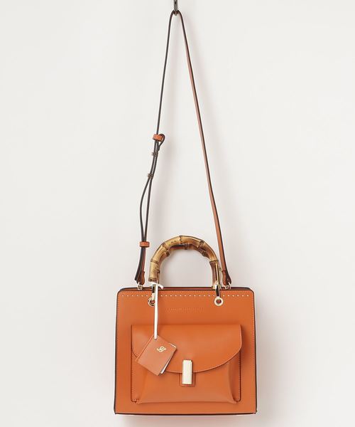 story.（ストーリー）の「【story.(ストーリー)】バンブースタッズバッグ（ショルダーバッグ・レディース・オフホワイト/オレンジ・FREE）」の10枚目の写真