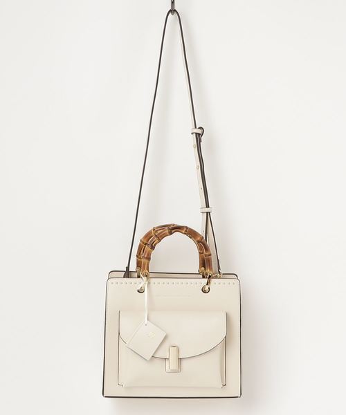 story.（ストーリー）の「【story.(ストーリー)】バンブースタッズバッグ（ショルダーバッグ・レディース・オフホワイト/オレンジ・FREE）」の11枚目の写真