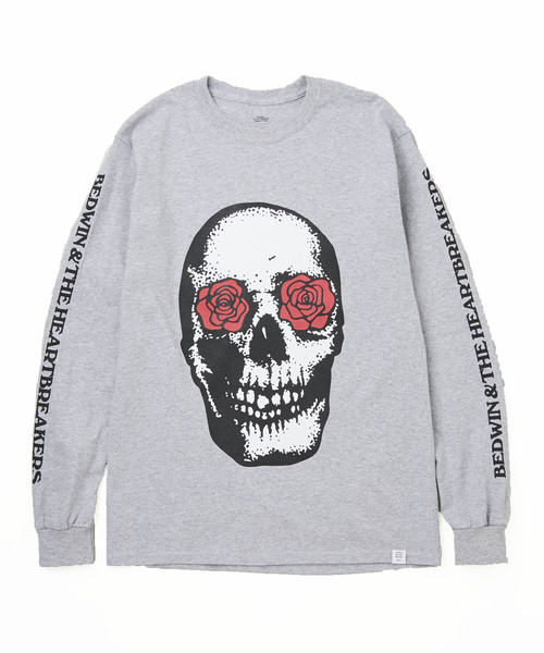 BEDWIN(ベドウィン)の「【BEDWIN & THE HEARTBREAKERS】L/S C-NECK PRINT T "BANGALTER"(Tシャツ/カットソー・メンズ・ホワイト/ブラック/グレー/ブルー・M/L/XL/XXL)」の7枚目の写真