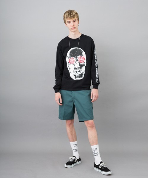 BEDWIN(ベドウィン)の「【BEDWIN & THE HEARTBREAKERS】L/S C-NECK PRINT T "BANGALTER"(Tシャツ/カットソー・メンズ・ホワイト/ブラック/グレー/ブルー・M/L/XL/XXL)」の9枚目の写真