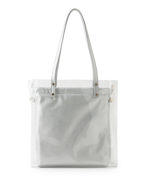 ROPE' PICNIC(ロペピクニック)の「メタリック巾着付ビニールトートバッグ(トートバッグ・レディース・ブラック/ダークブラウン/シルバー・FREE)」の13枚目の写真