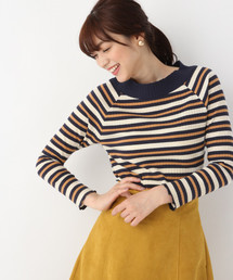 GLOBAL WORK | シアーリブボトルネック長袖/804341(Tシャツ/カットソー)