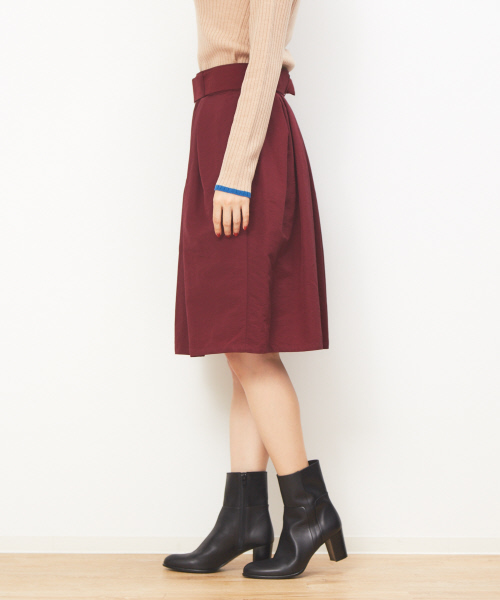 DESIGNWORKS（デザインワークス）の「ナイロングログランスカート（スカート・レディース・ボルドー/マスタード・38/36）」の12枚目の写真
