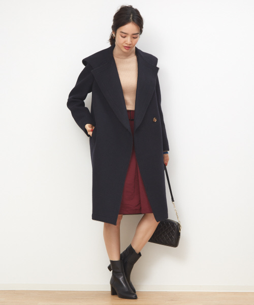 DESIGNWORKS（デザインワークス）の「ナイロングログランスカート（スカート・レディース・ボルドー/マスタード・38/36）」の6枚目の写真