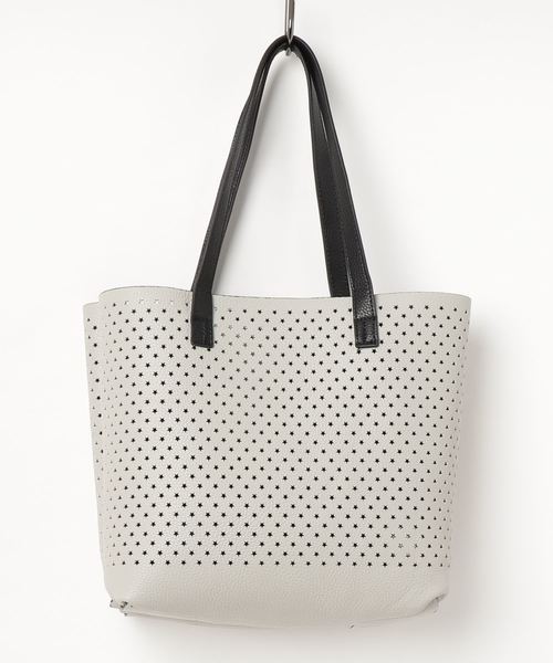florist（フローリスト）の「【3way】星パターンのパンチングハンドバッグ/ショルダーバッグ（ショルダーバッグ・レディース・ホワイト/ブラック/ベージュ/レッド/シルバー・FREE）」の14枚目の写真