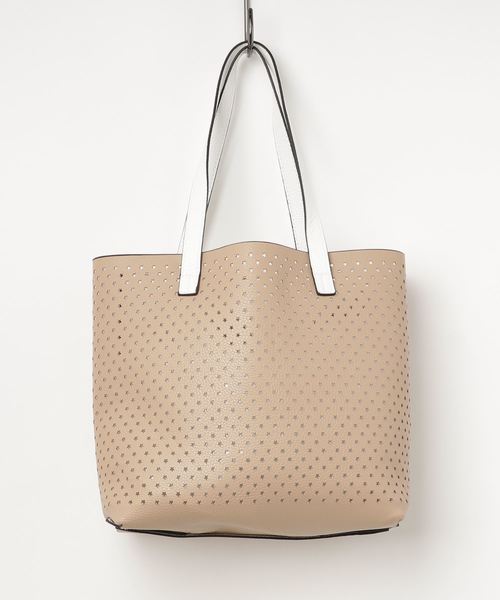 florist（フローリスト）の「【3way】星パターンのパンチングハンドバッグ/ショルダーバッグ（ショルダーバッグ・レディース・ホワイト/ブラック/ベージュ/レッド/シルバー・FREE）」の18枚目の写真